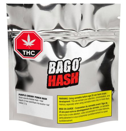 Bag O' Hash Purple Cherry Punch, Big Bag O' Buds (2g) Hash
