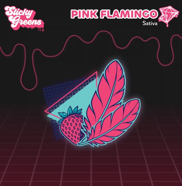 Pink Flamingo Dripbar, Sticky Greens (0.95g) DVP Pink Flamingo Dripbar, Sticky Greens (0.95g) DVP