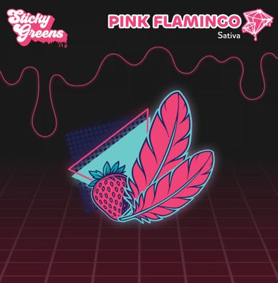 Pink Flamingo Dripbar, Sticky Greens (0.95g) DVP