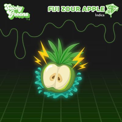 Fiji Zour Apple Dripbar, Sticky Greens (0.95g) DVP
