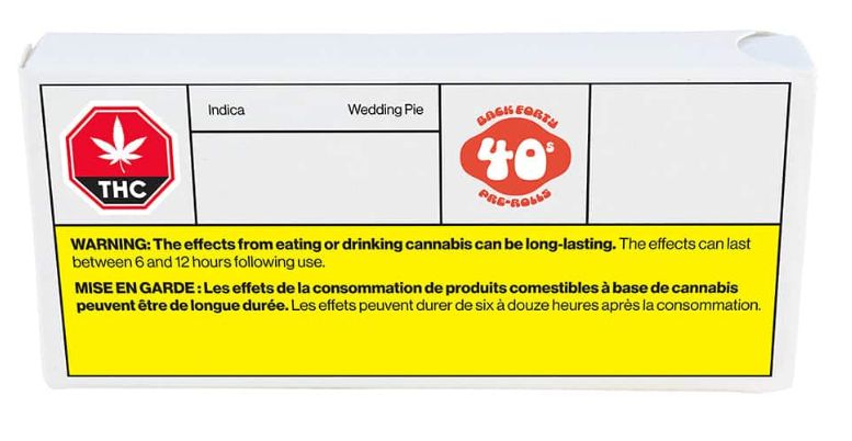 Wedding Pie Slims (10x0.35g) Pre-Rolls, Back Forty
