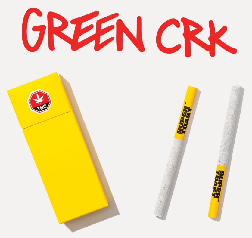 Green CRK (10x0.4g) Prerolls, Super Toast Green CRK (10x0.4g) Prerolls, Super Toast