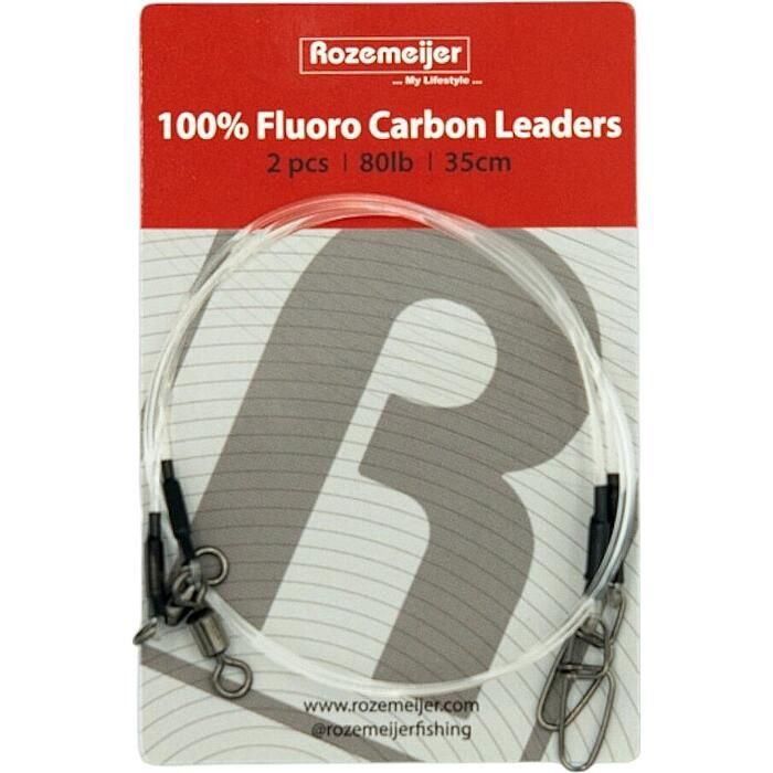 Rozemeijer 100% Fluoro Carbon Leaders 35cm 80lb 2pcs