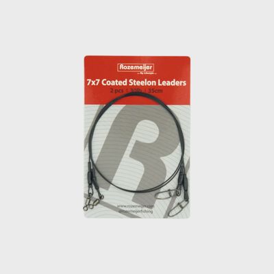 Rozemeijer 7x7 Coated Steelon Leaders 35 cm 30lb 2pcs