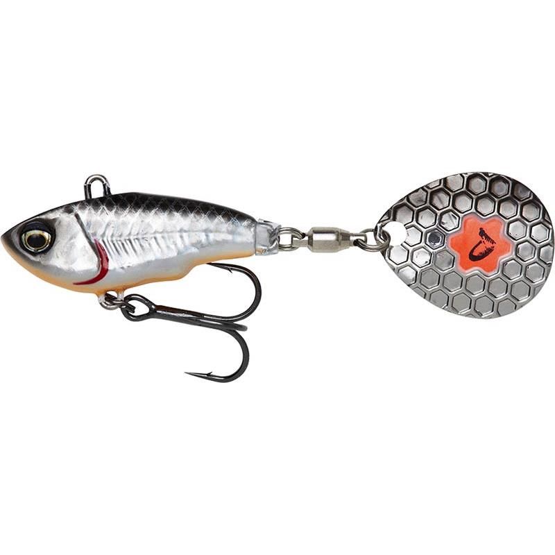 Savage Gear Fat Tail Spin 8 cm 24 g S dirty silverY SILVER