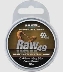 Savage Gear RAW49 Steelwire 10 M 0.45 mm 16 kg