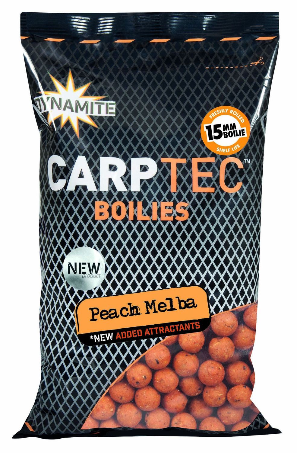 Dynamite Carptec Peach Melba Boilie 900 g 15 mm
