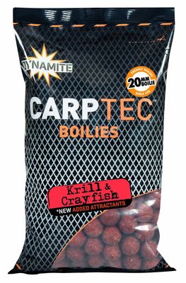 Dynamite Carptec Krill&amp;Crayfish Boilie 900 g 20 mm