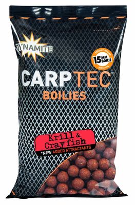 Dynamite Carptec Krill &amp; Crayfish Boilie 900 g 15 mm