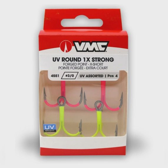 VMC UV Dreg PINK/YELLOW maat 2/0 4 pcs