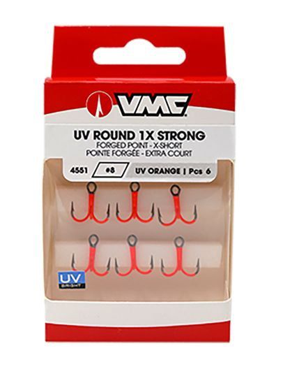 VMC UV Dreg ORANGE maat 3/0 4 pcs