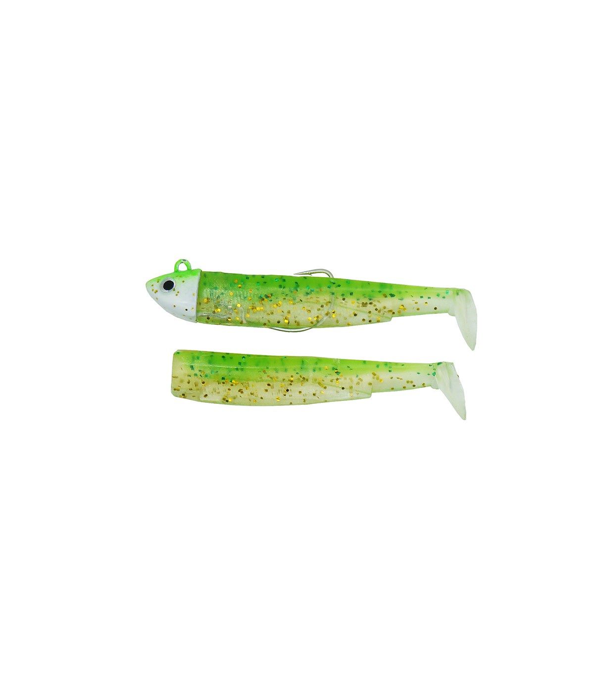 Fiiish Black Minnow no 1  / 7 cm 4,5 g + body, Colour: lime juice