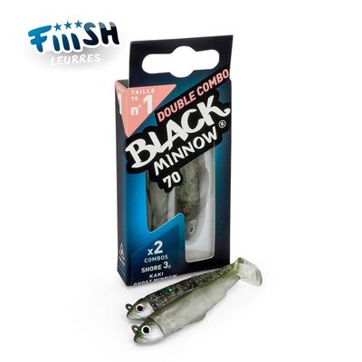 Fiiish Black Minnow no 1  / 7 cm 3 g double combo