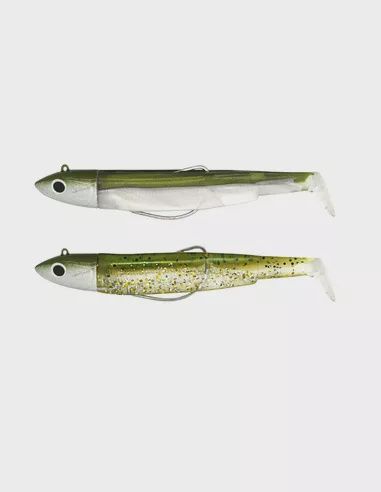 Fiiish Black Minnow no 1 / 7 cm 6 g double combo, Colour: kaki - kaki pailleté