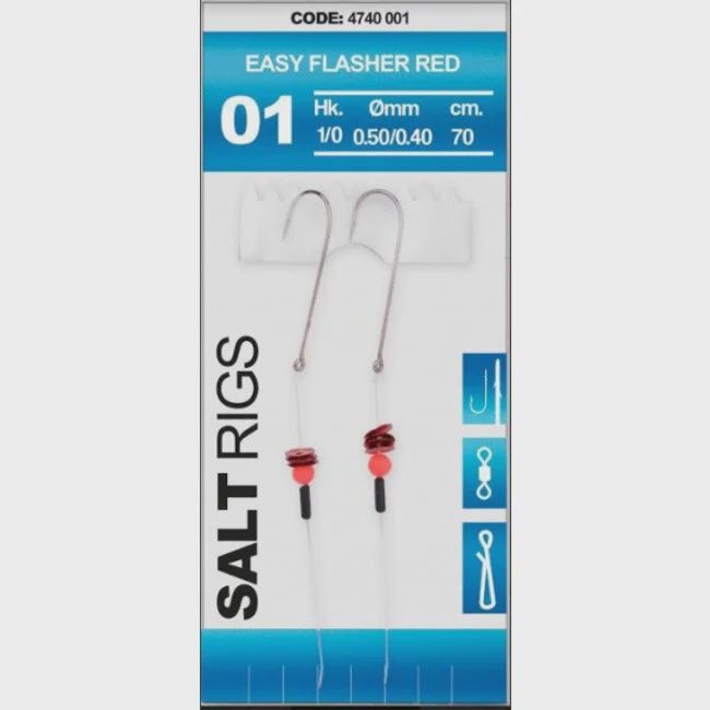 Spro Salt Rig Easy Flasher Red #1/0