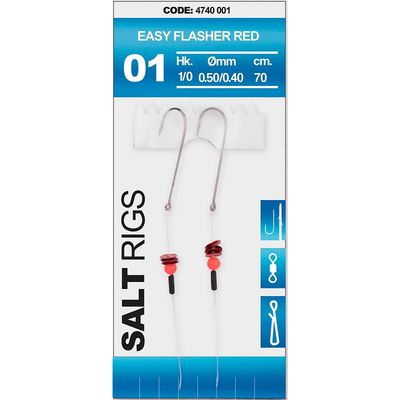 Spro 01 Salt Rig Easy Flasher Red #1/0