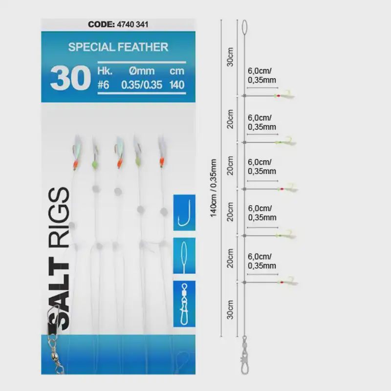 Spro Salt Rig Special Feather #6