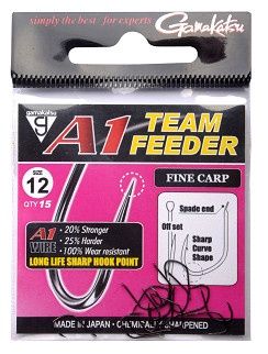 Gamakatsu A1 Team Feeder Hooks Fine Carp #10 15 pcs