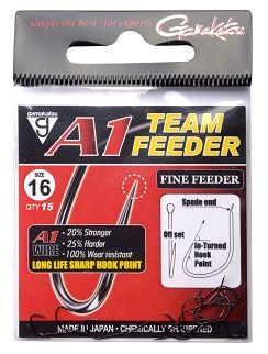 Gamakatsu A1 Team Feeder Hooks Fine Feeder #12 15 pcs