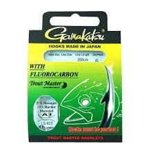 Gamakatsu Forel onderlijn 623N FC #10-0.14 mm 100 cm 6 pcs