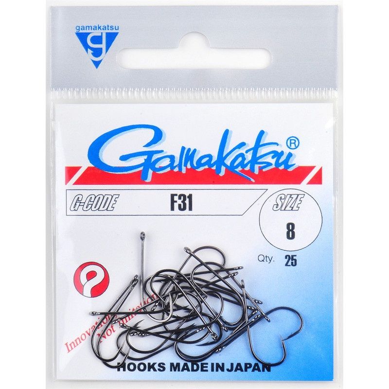 Gamakatsu F31 Hooks Black #6