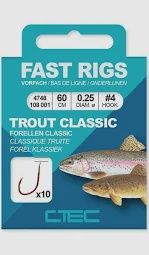 C tec Forel onderlijn 100 cm #6-0.22 mm 10 pcs