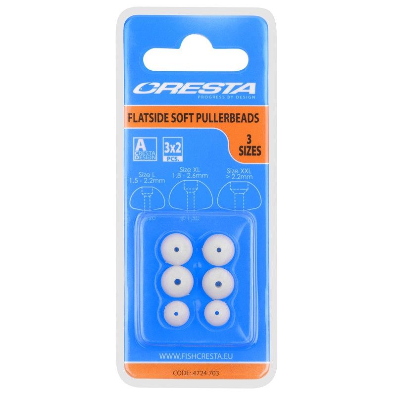 Cresta Flatside Soft Pullerbeads ( 3 SIZES)