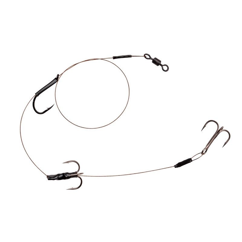 Spro HD Baitfish Rig 18 kg 45 cm 2 x #4+1 single hook