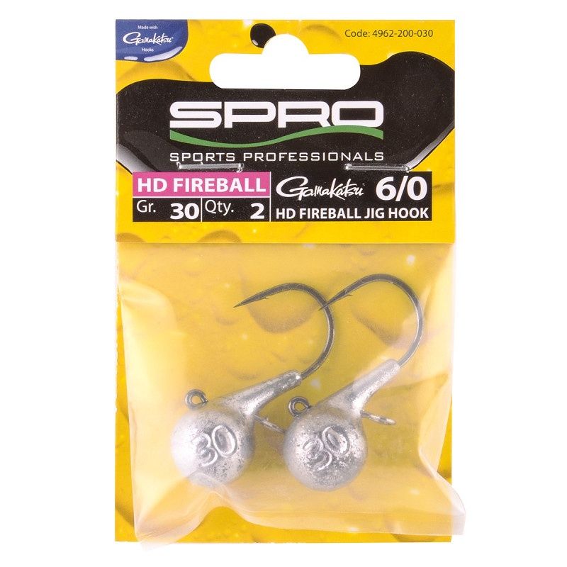 Spro HD Fireball Jighead 30 g #6/0