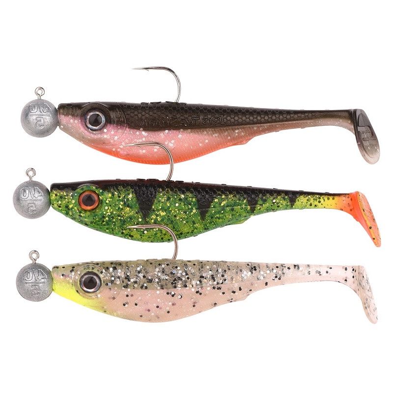 Spro Shad 10 cm UV Salt&amp;Pepper-Perch-Olive 5 g