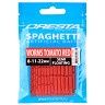 Cresta Spaghetti Worms TOMATO RED ø 8 - 11- 22 mm