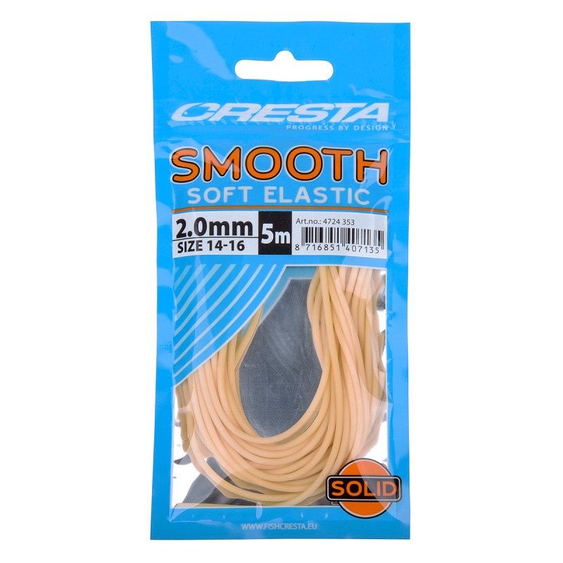 Cresta Smooth Soft Elastic White 2.0 mm 5 m
