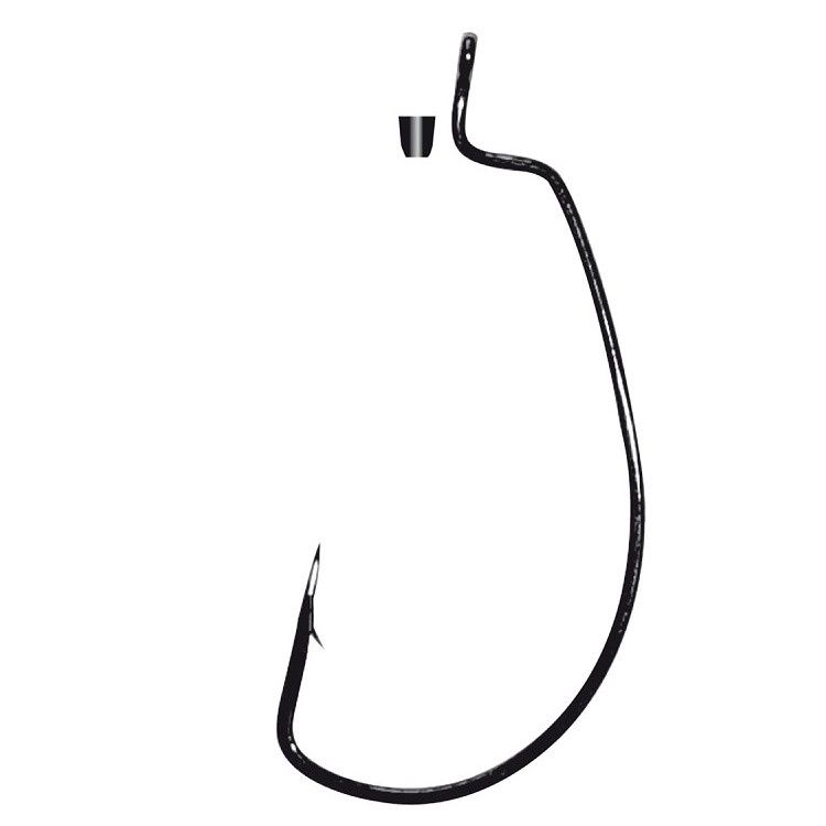 Gamakatsu Worm EWG Hooks Siliconen Stopper Black # 2/0 5 pcs
