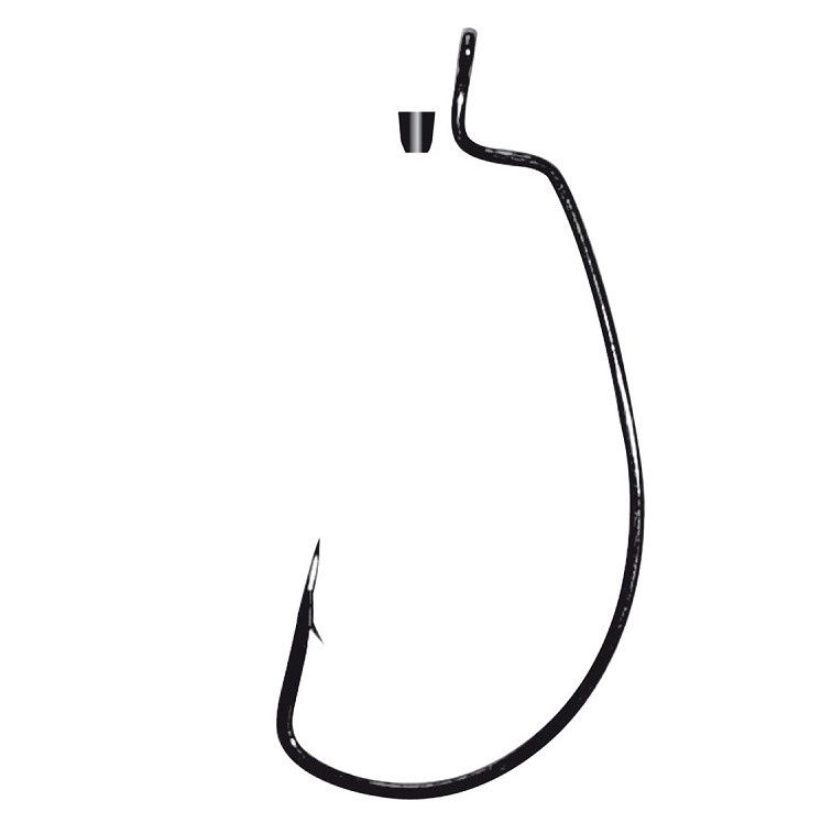 Gamakatsu Worm EWG Hooks Siliconen Stopper Black #1 5 pcs