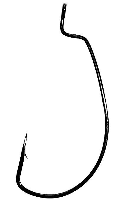 Gamakatsu Worm Offset EWG Hooks Black #2 6 pcs