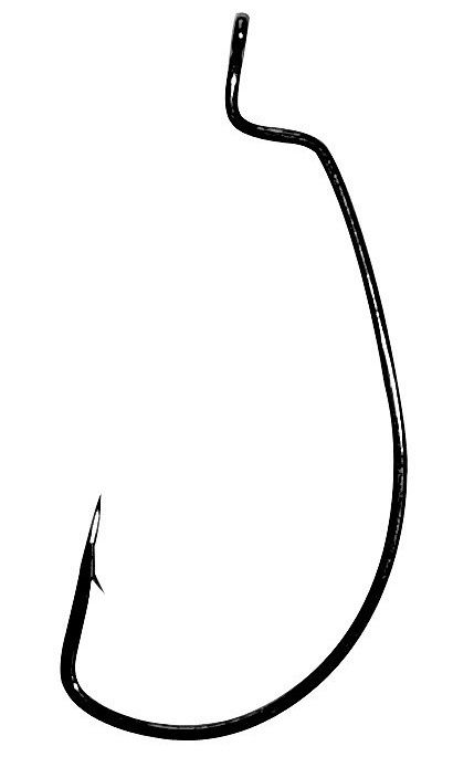 Gamakatsu Worm Offset EWG Hooks Black # 1/0 6 pcs