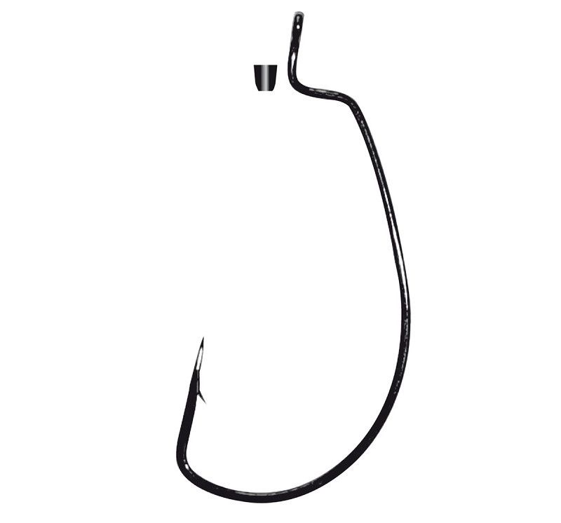 Gamakatsu Worm EWG Hooks Siliconen Stopper Black # 1/0  5 pcs