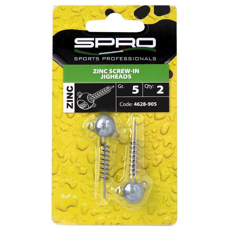 Spro Zinc Screw-in Jigheads 5 gr 2 pcs