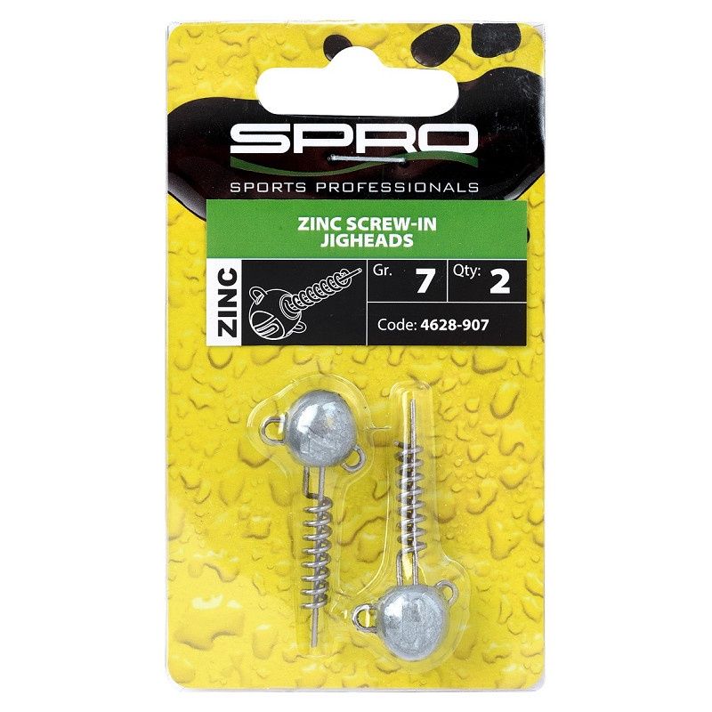 Spro Zinc Screw-in Jigheads 7 gr 2 pcs