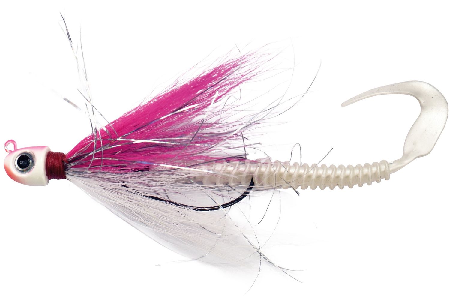 Albatros Bucktail Jig Weedles 18 gr pink white