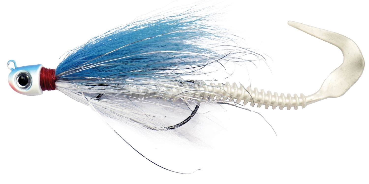 Albatros Bucktail Jig Weedles 18 gr blue white