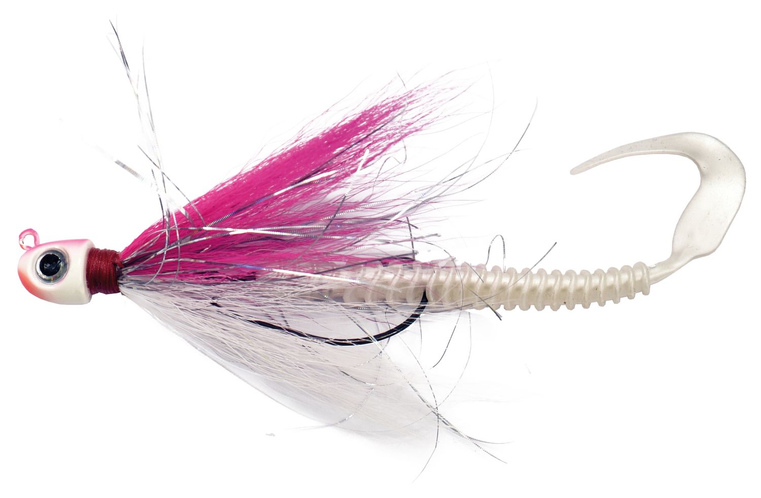Albatros Bucktail Jig Weedles 25 g Pink/white