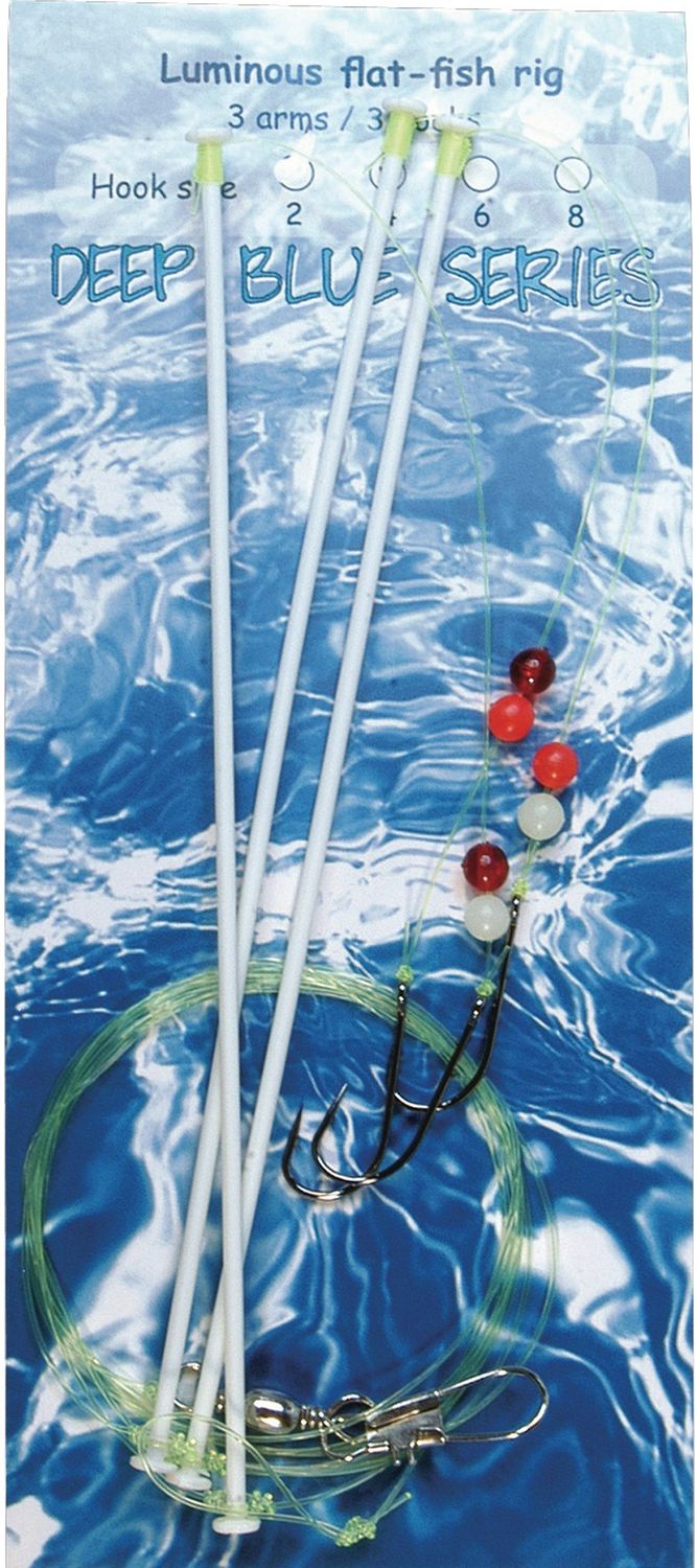 Albatros Deepblue Lum.flat-sea 3 arm/3 hooks #6