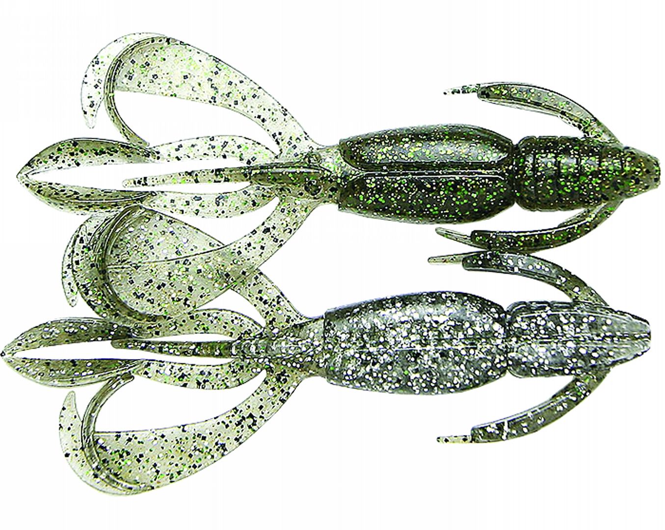 Keitech Crazy Flapper 2.8" Silver Flash Craw 460T