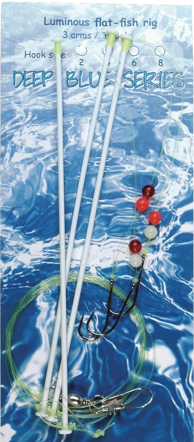 Albatros Deepblue Lum.flat-sea 3 arm/3 hooks #8