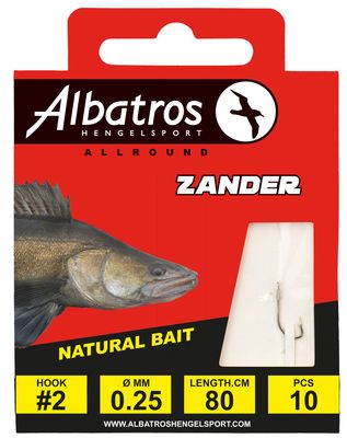 Albatros Snoekbaars Onderlijn #2/0.25 mm/80 cm