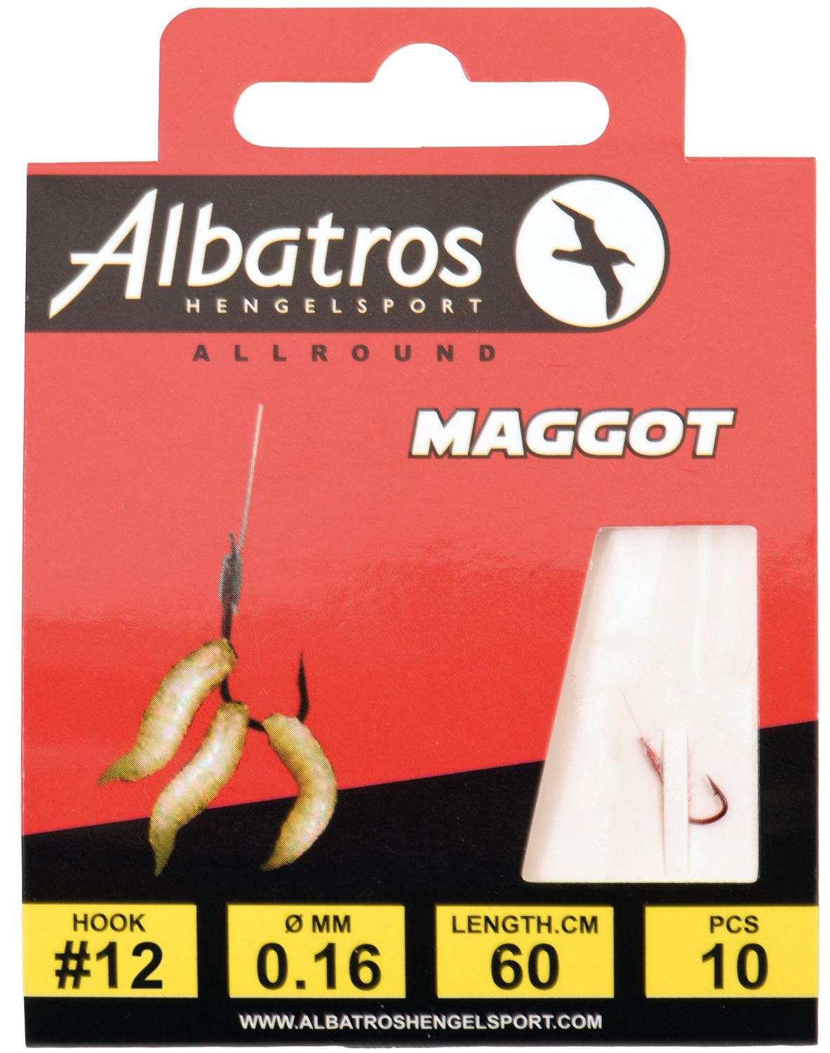 Albatros Maden onderlijn #12/0.16 mm/60 cm 10 pcs