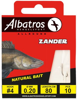 Albatros Snoekbaars onderlijn #4/0.20 mm/80 cm