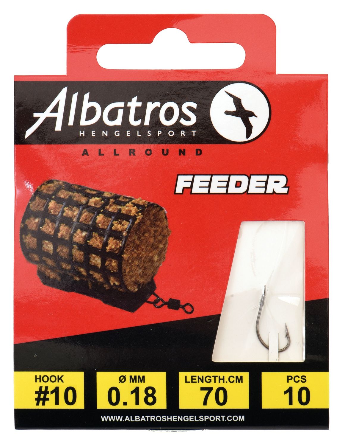 Albatros Hakenboekje Feeder #10/0.18 mm/80 cm