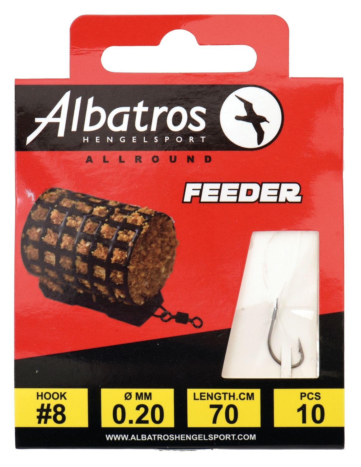 Albatros Hakenboekje Feeder #8/0.20 mm/70 cm